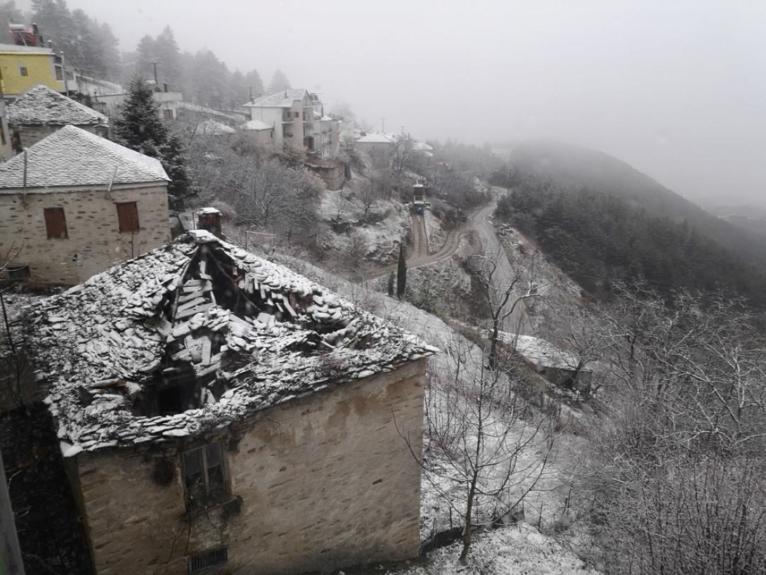 χιόνια σε Καστοριά και Κοζάνη