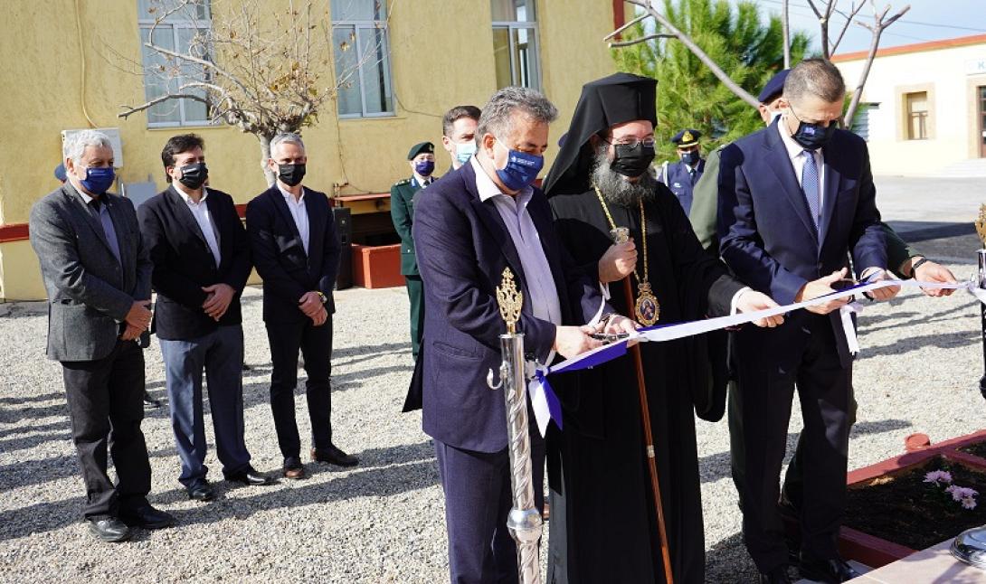 Τον αγιασμό τέλεσε ο Επίσκοπος Κνωσού κ. Πρόδρομος.