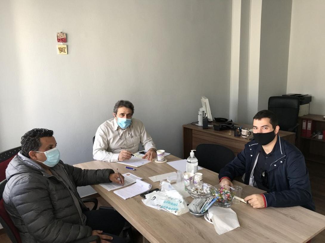 Συνάντηση Νίκου Ηγουμενίδη με τον εκπρόσωπο της Πανελλήνιας Ένωσης Εθελοντών Πυροσβεστικού Σώματος στην Κρήτη