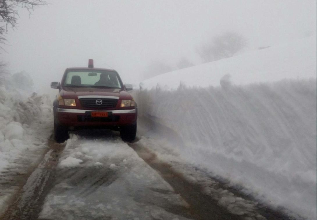 χιονια δρομος κακοκαιρια