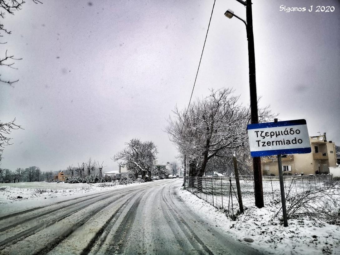 Ολοχιόνιστο το Οροπέδιο Λασιθίου