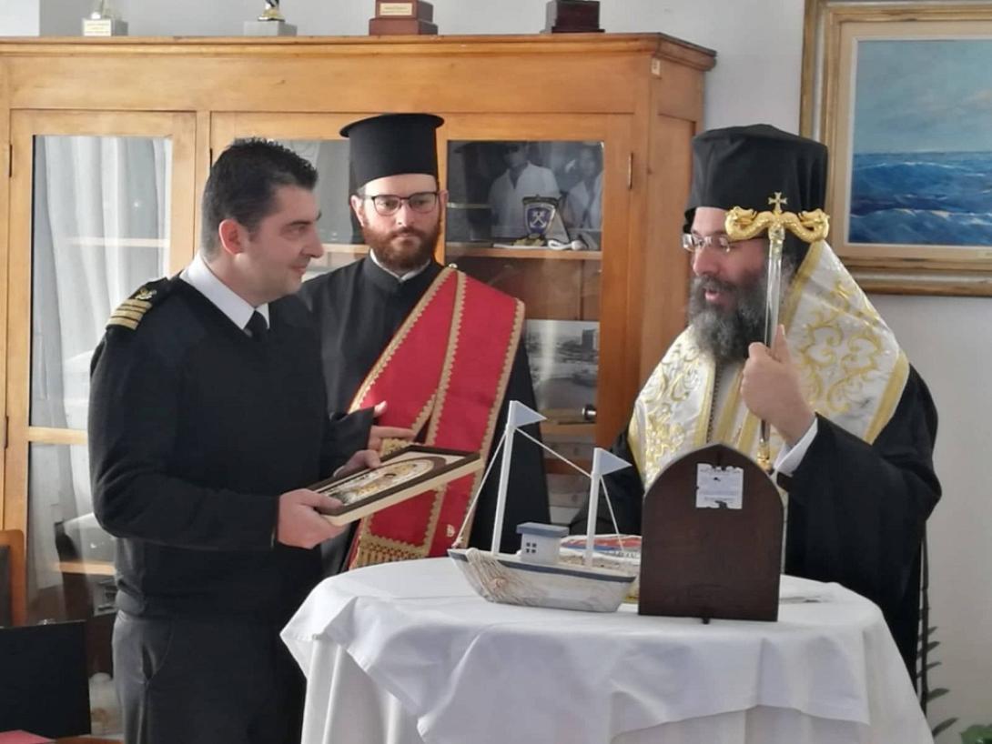 Από την τελετή στο Κεντρικό Λιμεναρχείο Ηρακλείου.