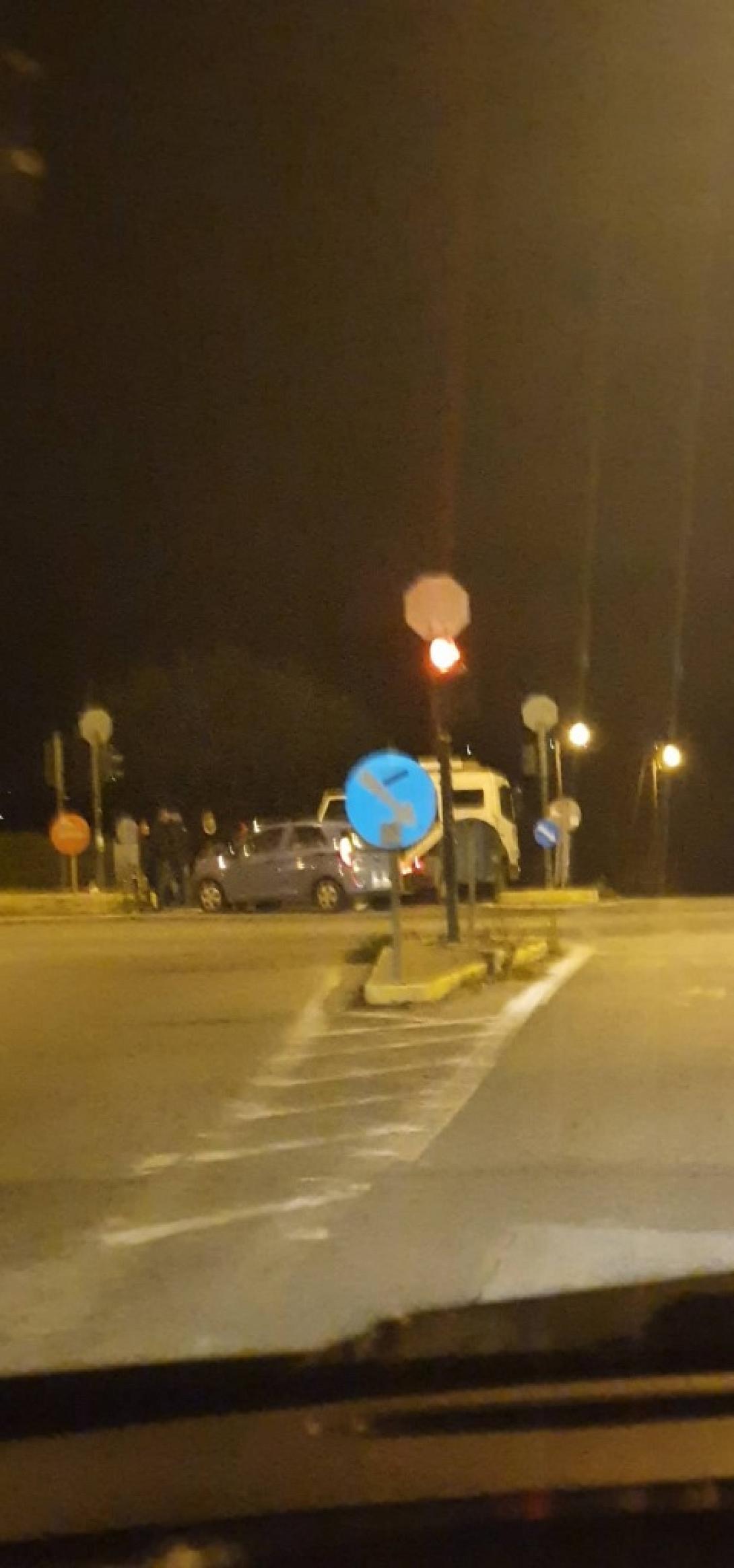 Το τροχαίο σημειώθηκε στον κόμβο Σκαλανιου.