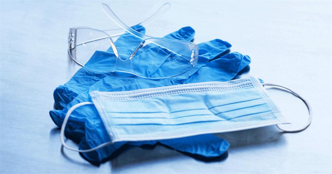 κορωνοϊός μάσκα γάντια