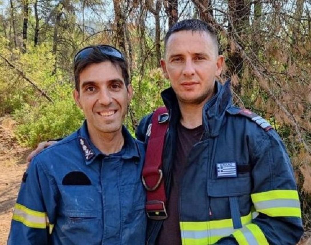 ελληνας και ρουμανος πυροσβεστες