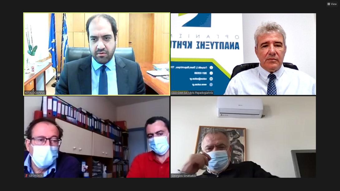 Υπεγράφη η σύμβαση του οδικού έργου Αγ.Βαρβάρα - Απομαρμά