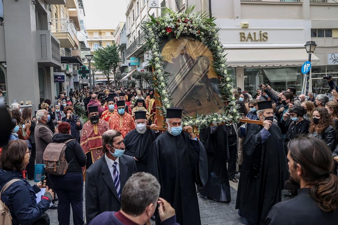 Από την λιτάνευση της εικόνας του Αγίου Μηνά