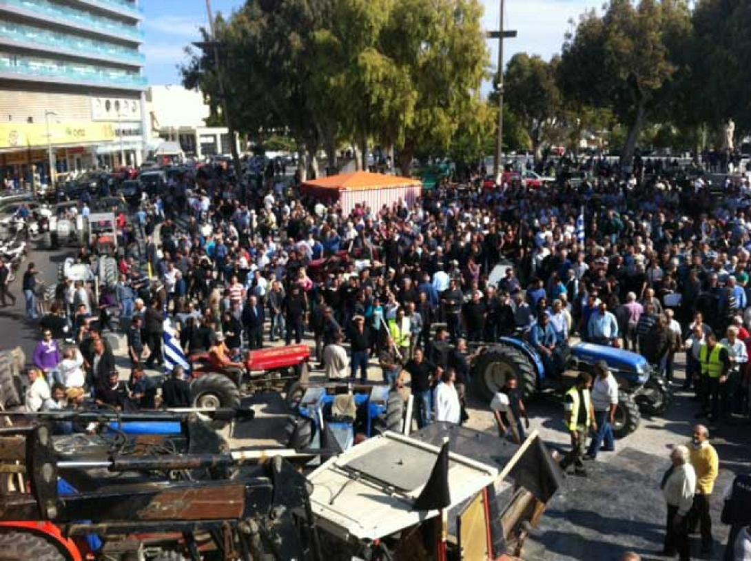 Παγκρήτιο συλλαλητήριο το Μάρτιο αποφάσισαν οι αγρότες 