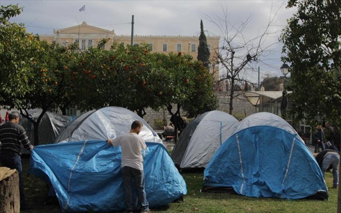 αγροτες,σκηνες,συνταγμα