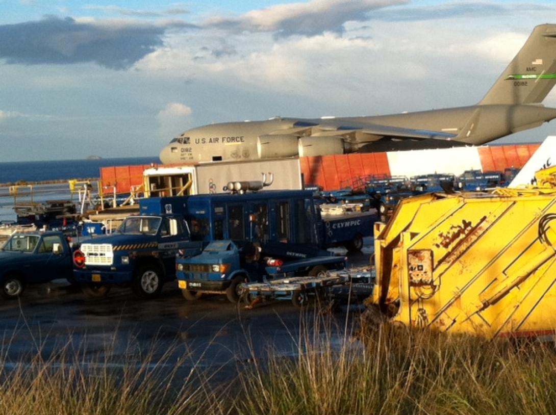 Αμερικάνικα στρατιωτικά μεταγωγικά αεροσκάφη στο Ηράκλειο (φώτο)