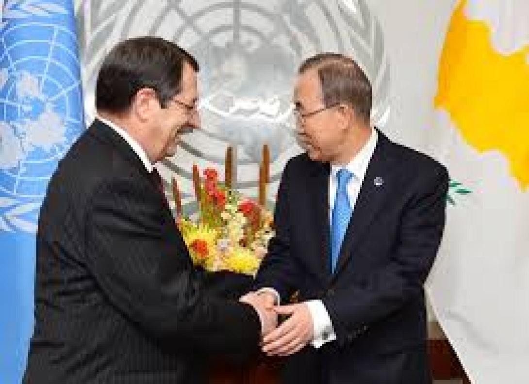 Συνάντηση Μπαν Κι-μουν με Νίκο Αναστασιάδη