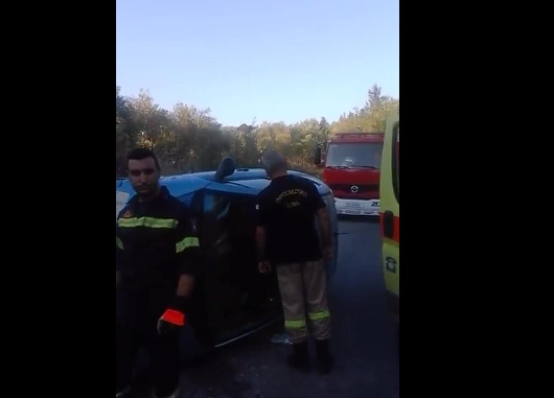 ανατροπή αυτοκινήτου