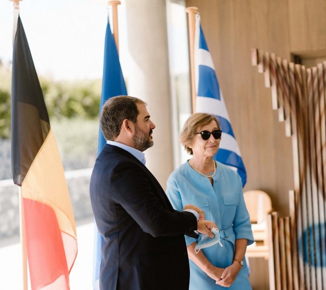 Την πρέσβειρα του Βελγίου στην Ελλάδα υποδέχθηκε ο Αντώνης Καράτζης