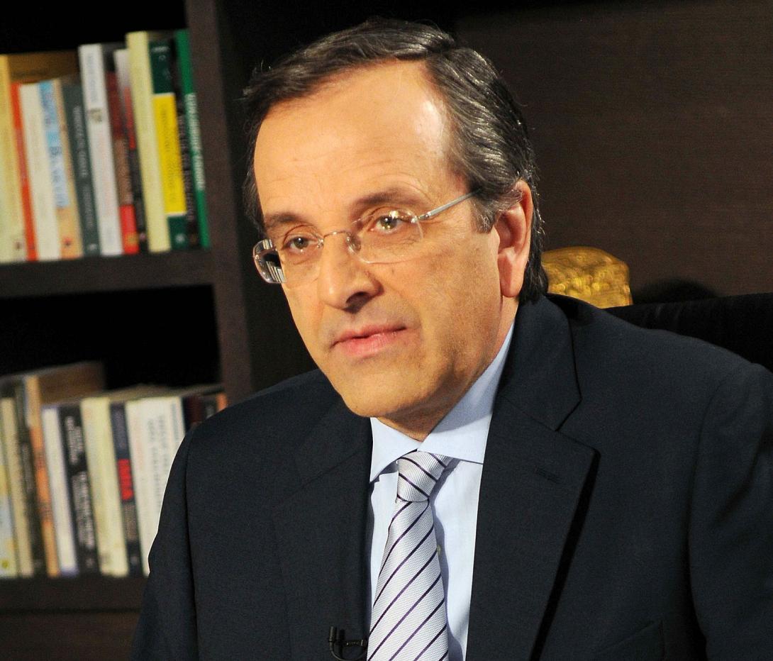 Στα γραφεία της Νέας Δημοκρατίας ο Α. Σαμαράς