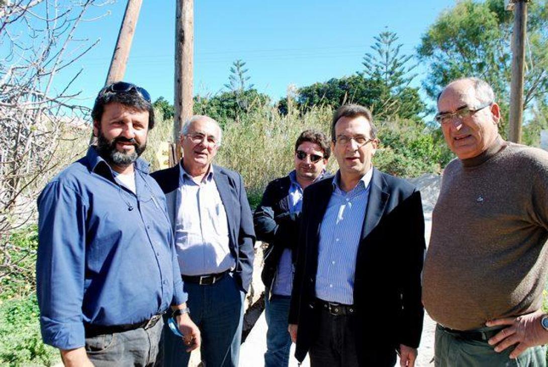 Έναρξη εργασιών κατασκευής του έργου της αποχέτευσης Γουρνών