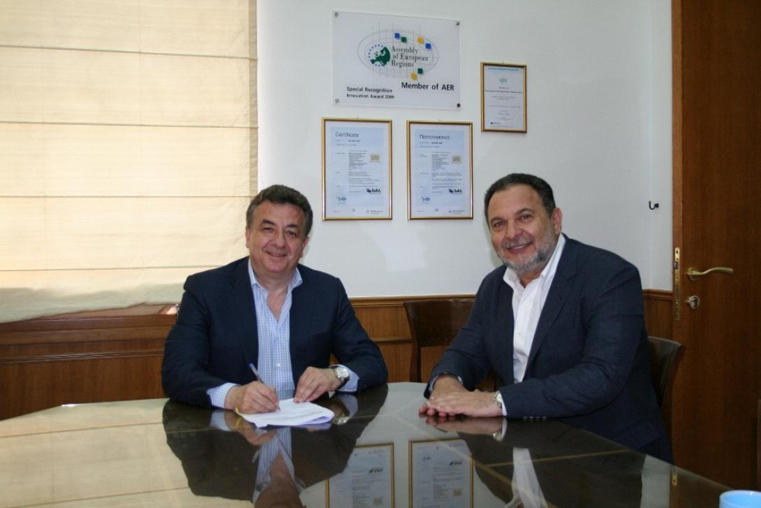 Συνάντηση Κουράκη - Αρναουτάκη για αγροτικά έργα στο Δήμο Ηρακλείου