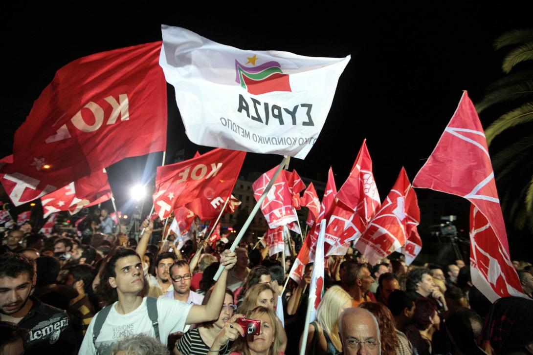 Ο Αλέξης Τσίπρας στην Κουμουνδούρου 