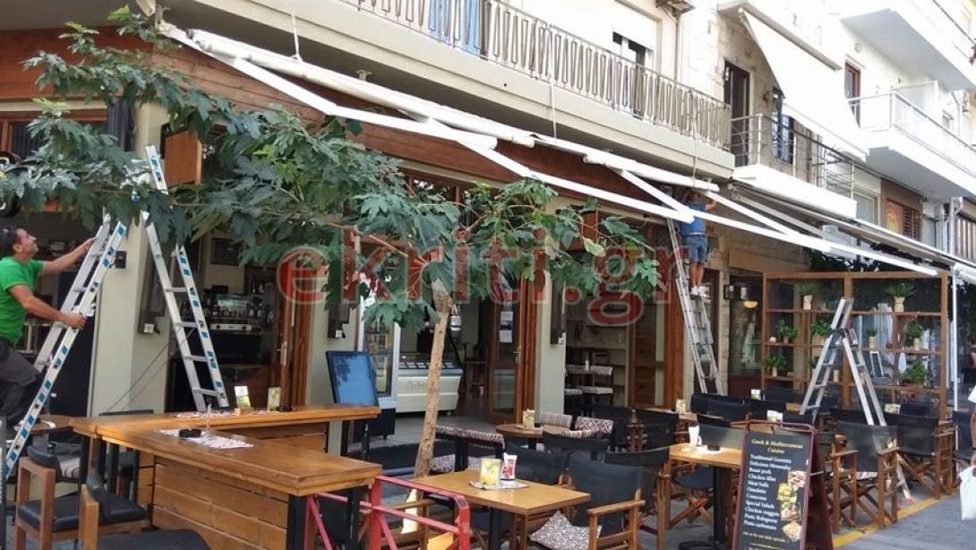 ξήλωμα τέντες ηράκλειο