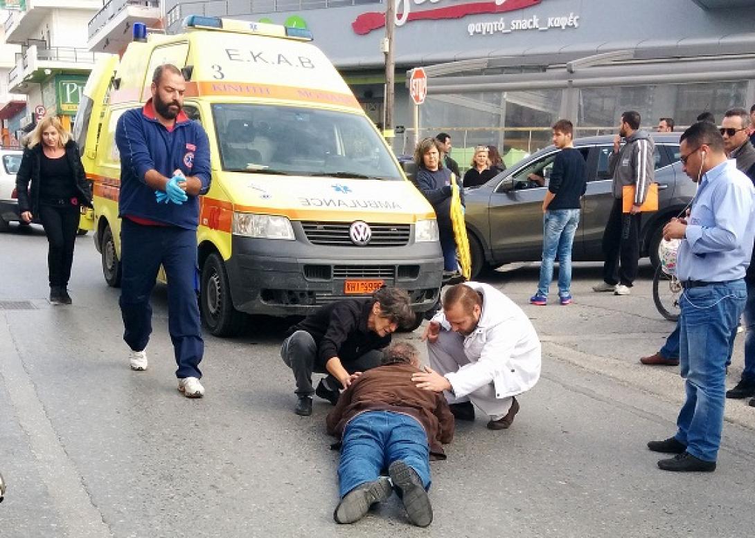 Ηράκλειο: Τραυματισμένος στη μέση του δρόμου ο άτυχος ηλικιωμένος 