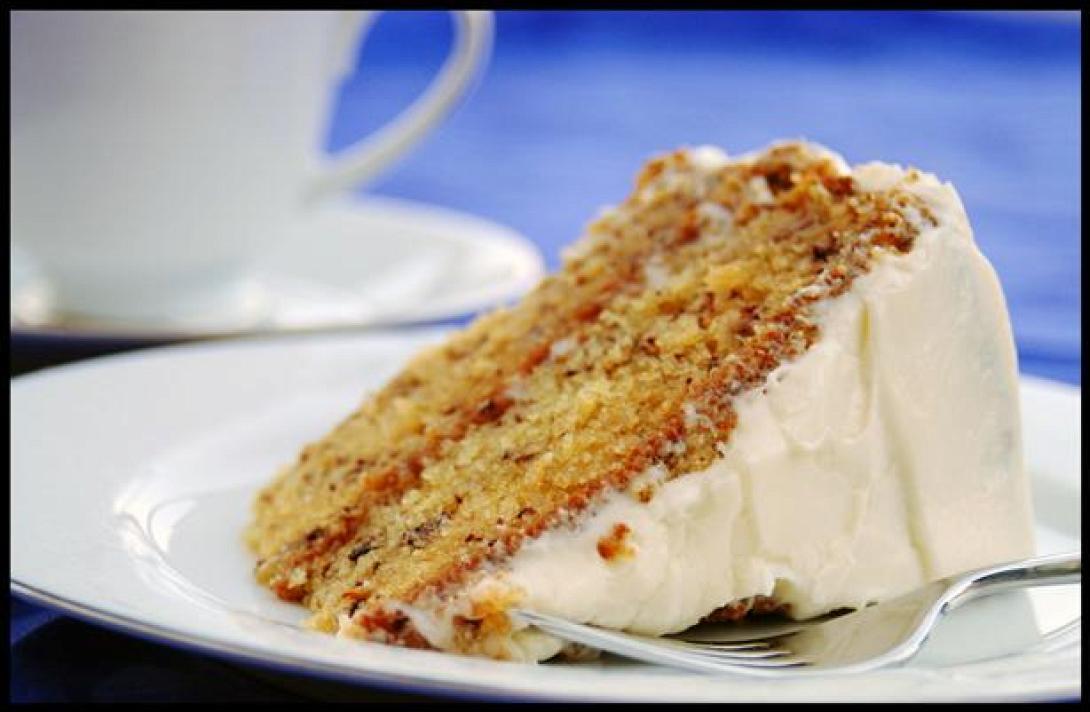 Κέικ με μπανάνα και κρέμα τυριού