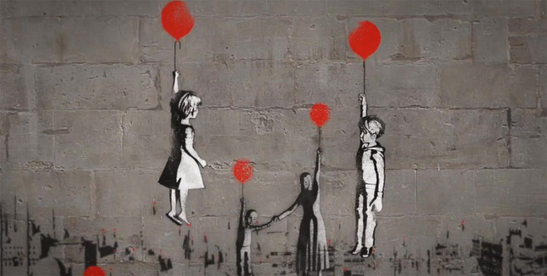 Το κορίτσι με το μπαλόνι του Βanksy και η αιματοχυσία της Συρίας