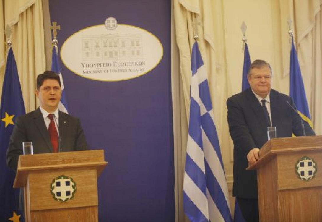 Κοινές δηλώσεις Βενιζέλου - ΥΠΕΞ Ρουμανίας για την Ανατ . Ευρώπη
