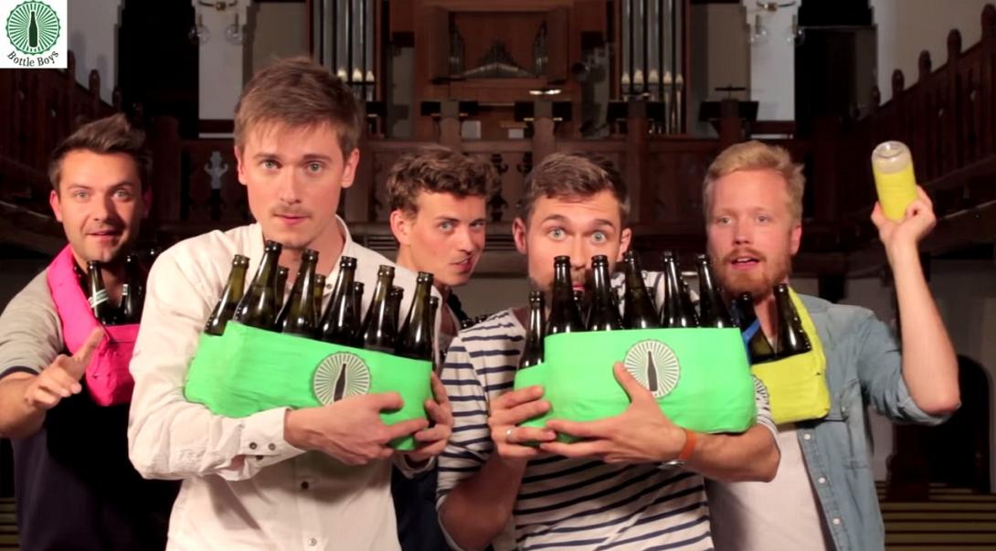 Διασκευή του Μάικλ Τζάκσον με μπουκάλια μπύρας!