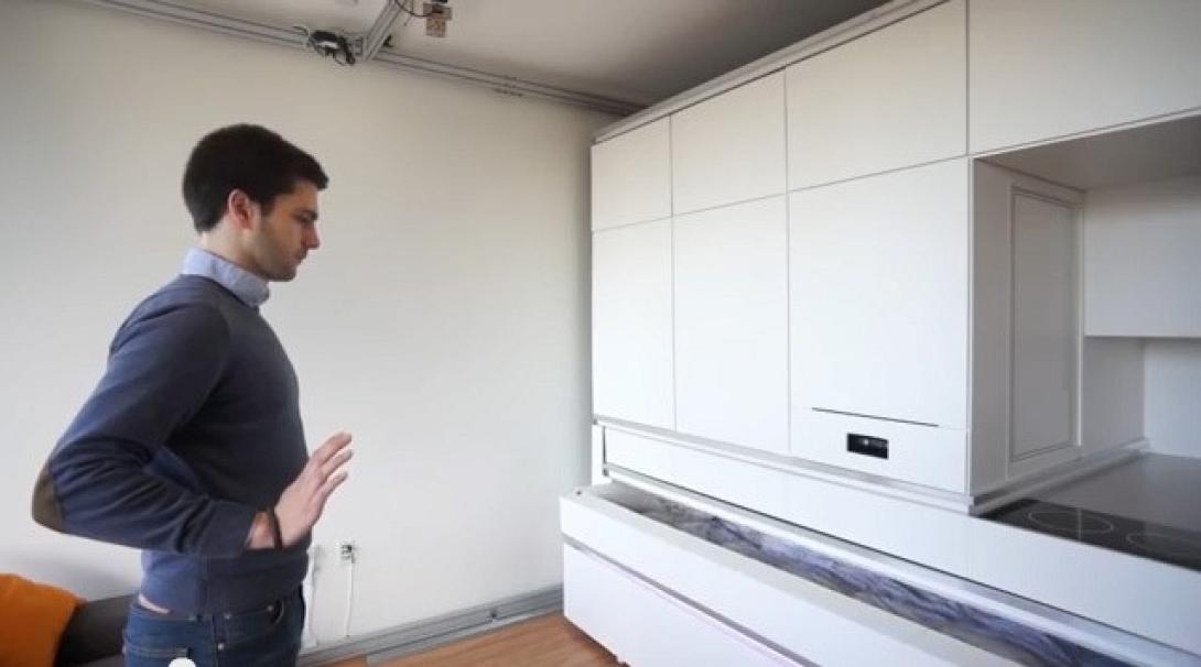 Διαμέρισμα 18 τ.μ., λειτουργεί... με εντολή του χεριού σου (βίντεο)