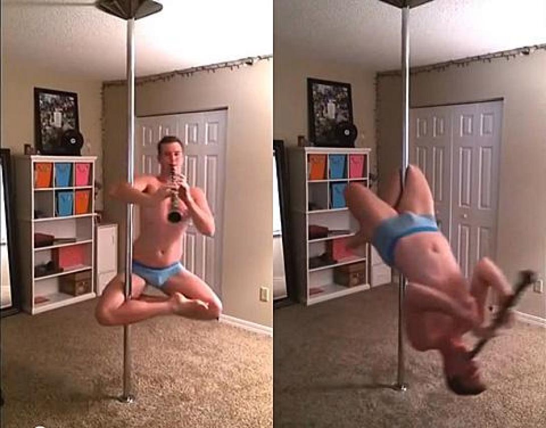Pole dancing και... κλαρινέτο! (βίντεο)