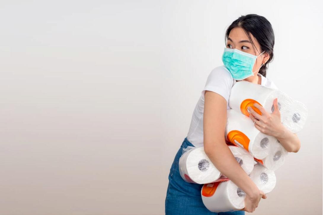 κορωνοϊός-χαρτί υγείας