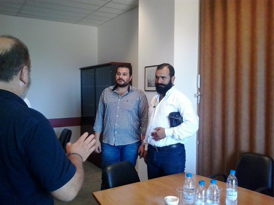 Ο βουλευτής Κώστας Δαμαβολίτης σε νοσοκομείο και τελωνείο Χανίων