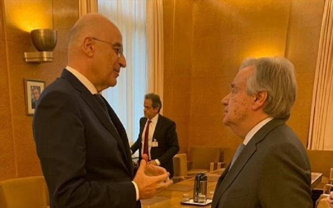 Αντόνιο Γκουτέρες,Νίκος Δένδιας