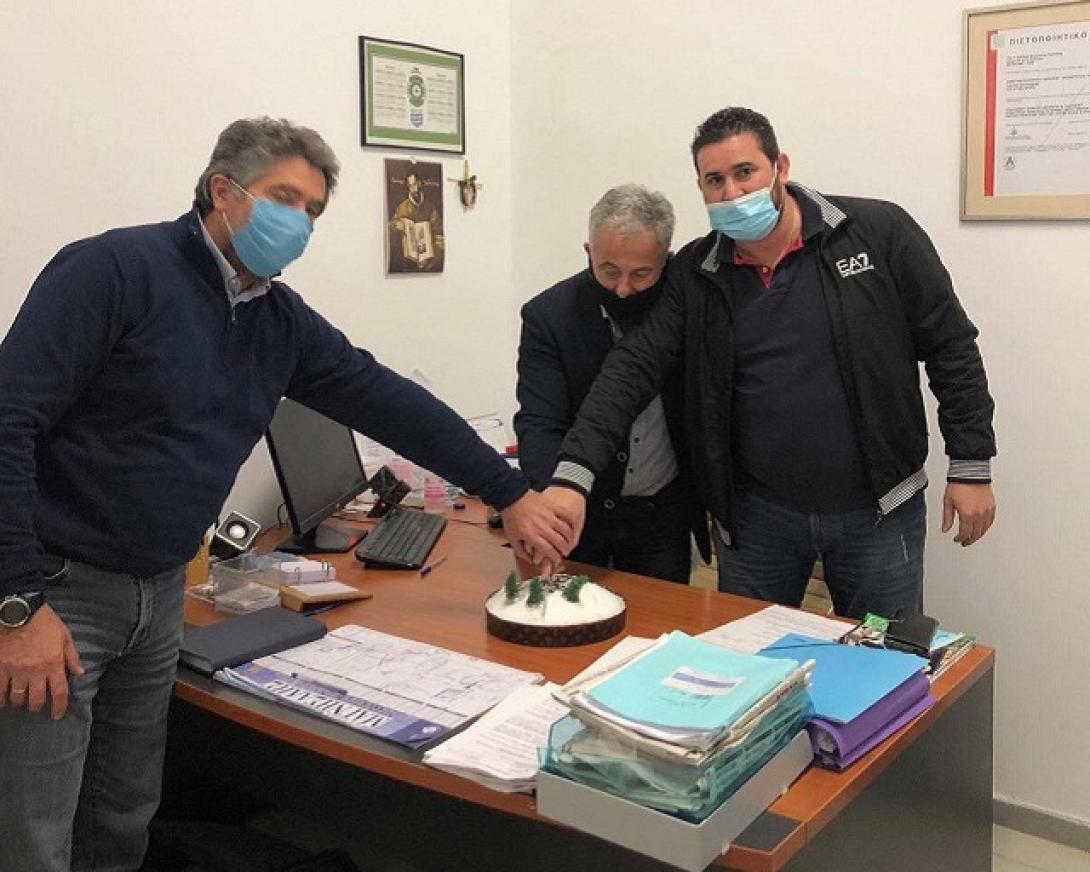 ΔΕΥΑ Μαλεβιζίου: Έκοψαν την πίτα τους για το 2021