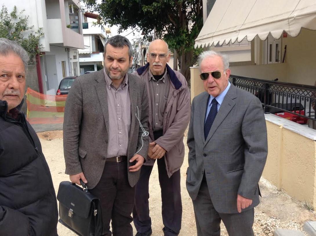 Στη Μεγάλου Αλεξάνδρου και στην πλατεία Κορνάρου ο Β. Λαμπρινός