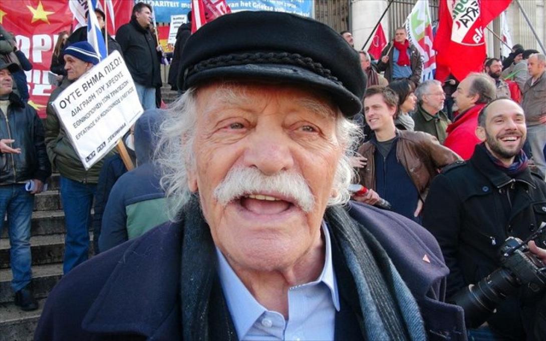 Στη συγκέντρωση αλληλεγγύης του Βελγίου ο Μ. Γλέζος 