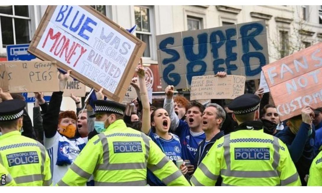 Διαδήλωση με φαν της Chelsea