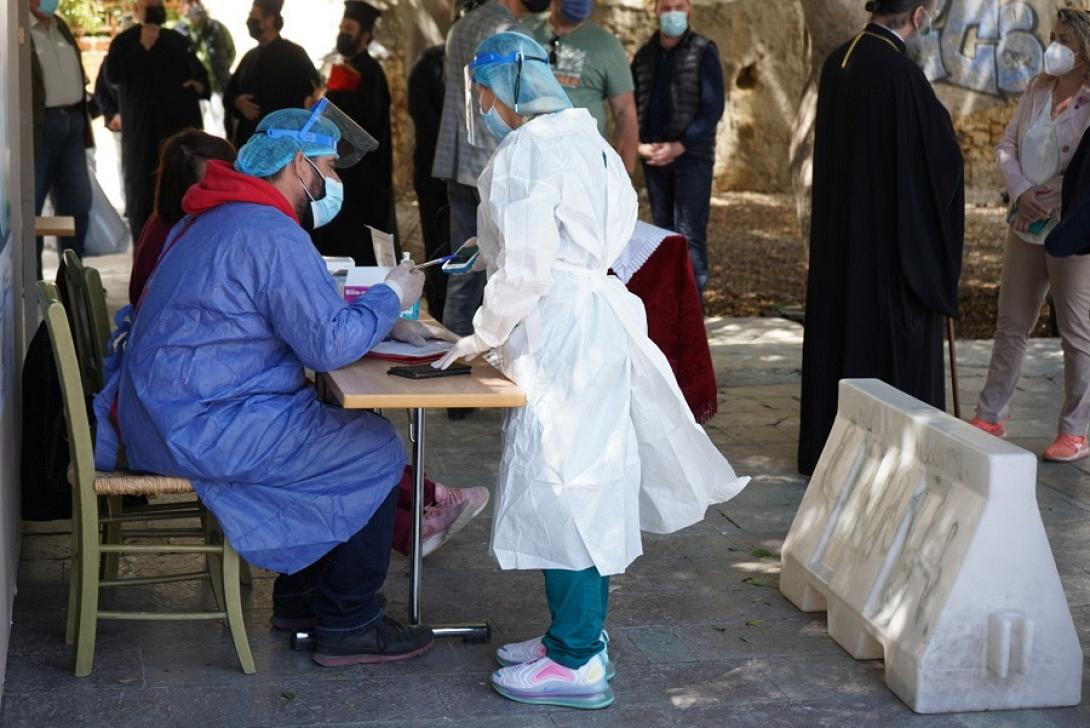 Σημείο για rapid test στην Αγία Αικατερίνη