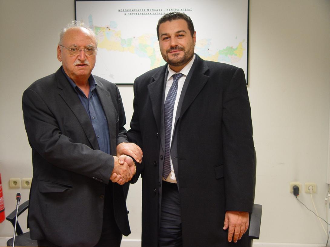Ορκίστηκε σήμερα ο νέος υποδιοικητής του Γενικού Νοσοκομείου Χανίων Γιάννης Μανούσακας