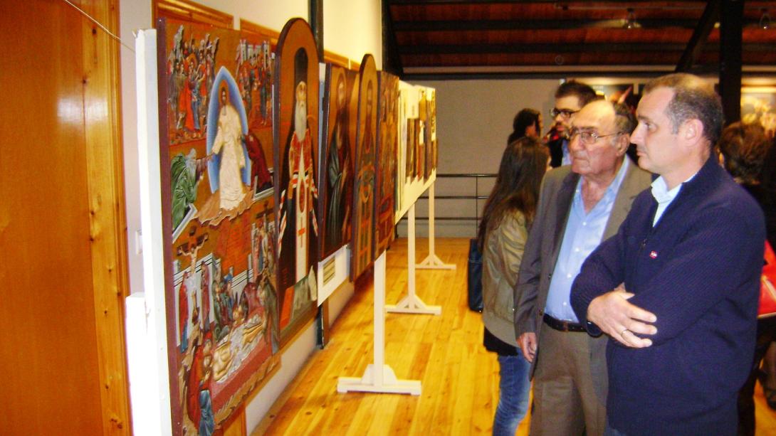 Τα εγκαίνια της έκθεσης Βυζαντινής Αγιογραφίας στο Μυλοπόταμο