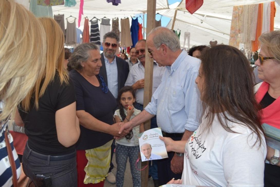 Στη Λαική αγορά των Πατελών ο Β.Λαμπρινός