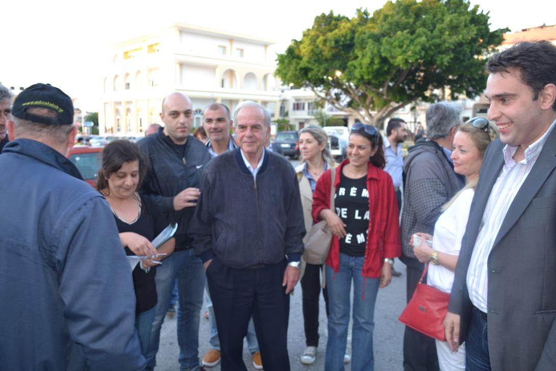 Στα ανατολικά προάστια του Ηρακλείου ο Βασίλης Λαμπρινός