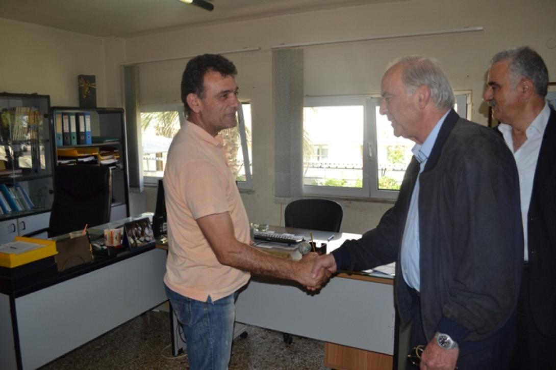 Συνάντηση Β.Λαμπρινού με λιμενεργάτες