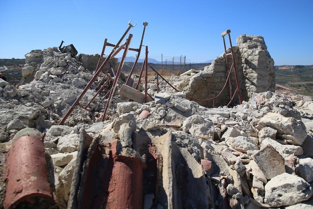 Η εκκλησία που κατέρρευσε μέσα στην οποία ήταν ο άτυχος άνδρας