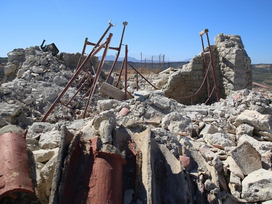 Ο κατεστραμμένος ναός του Προφήτη Ηλία