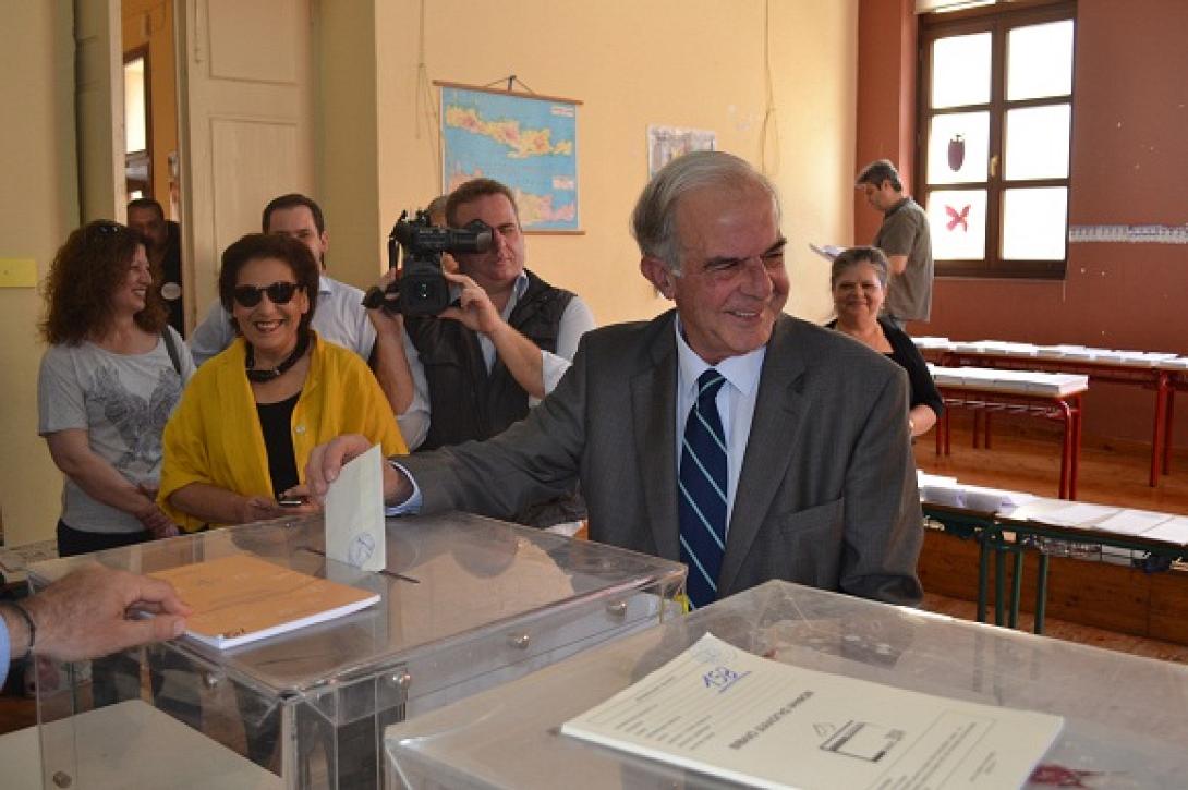 Στο Μποδοσάκειο ψήφισε ο Βασίλης Λαμπρινός