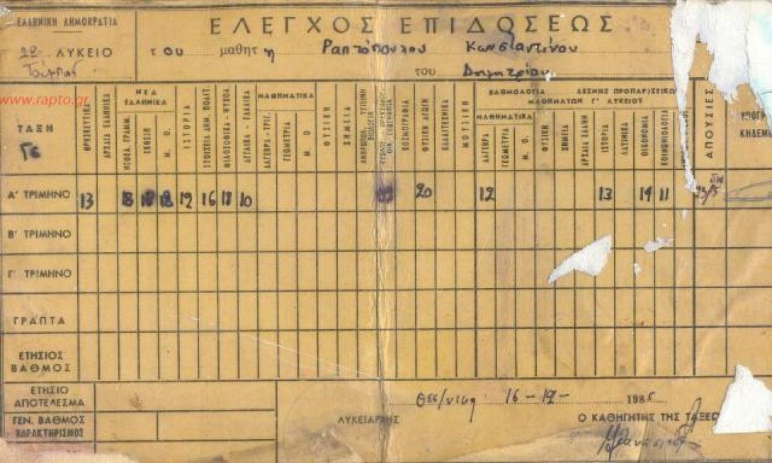 Θέμα... γονιδίων οι βαθμοί στο σχολείο!