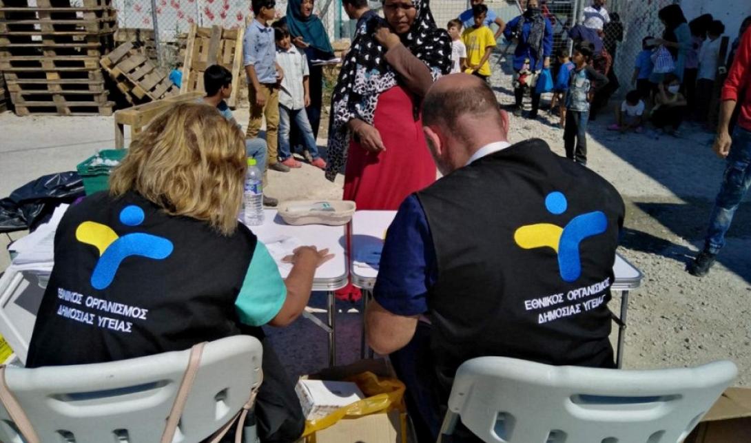 εμβολιασμοί παιδιών στη Μορια