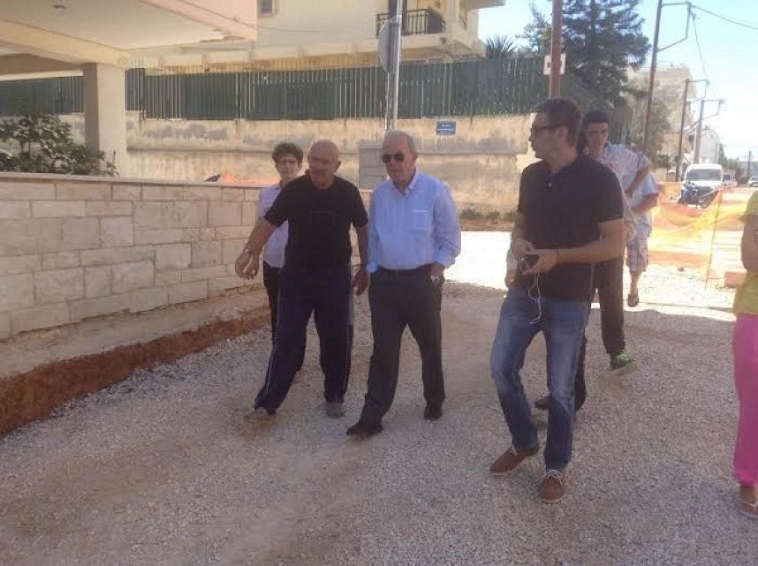 Αυτοψία σε υπό εξέλιξη έργα από τον Δήμαρχο Ηρακλείου