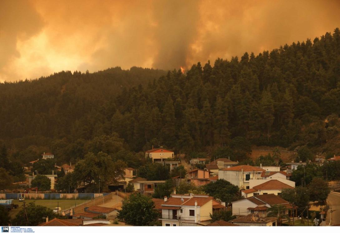 Σε εξέλιξη τα πύρινα μέτωπα