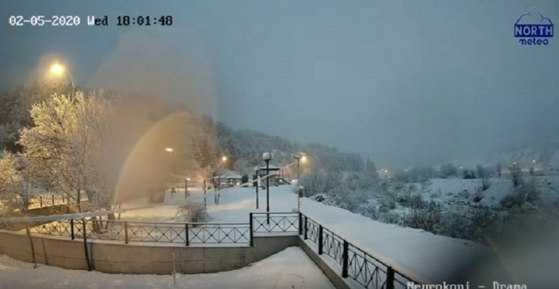 χιονόπτωση στο Νευροκόπι 